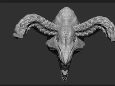 zbrush dragon creature 3D model