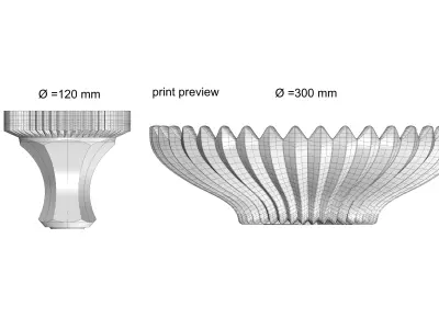 glassware decore plate  3D print model
