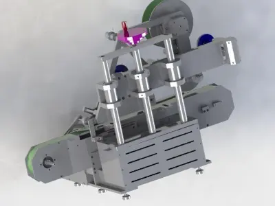 Table type labeling machine 3D model