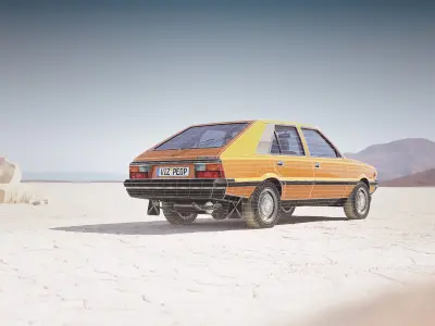 Eastern europe car FSO Polonez 3D model