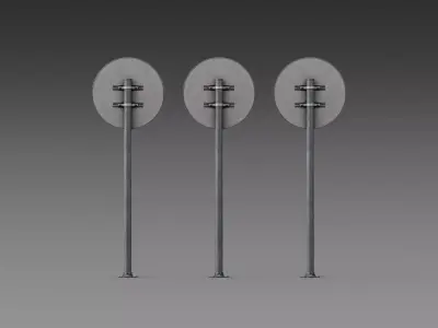 Road Sign Set V2 3D model