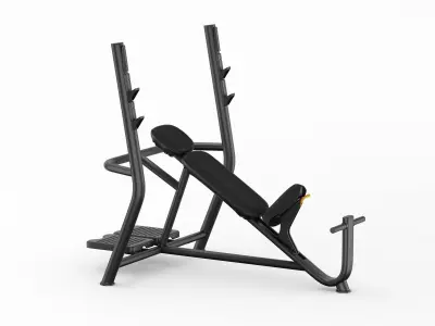 Technogym Element Inclined Weight Bench 3D model