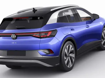 Volkswagen ID4 2021 3D model