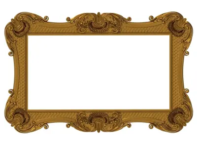 Carved Picture Frame  3D model