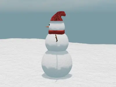 snowman Free 3D model