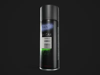 Spray Paint Can Low-poly 3D model