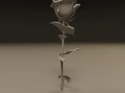 Rose flower 3D print model buy