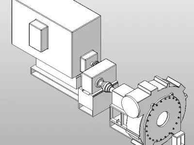 Generic Horizontal Pump pack 1 3D model