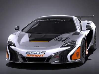 McLaren 650S Sprint 2017 VRAY 3D model