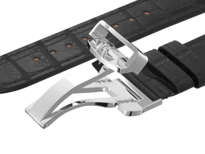 Strap watch Reptile black PBR Low-poly 3D model