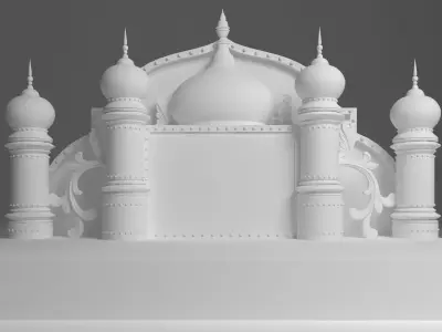 Indian Wedding Stage 3D model