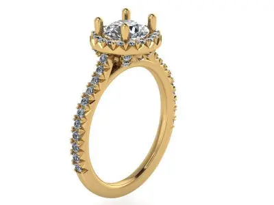 Decorative Diamond ring 2147 3D print model 3D print model