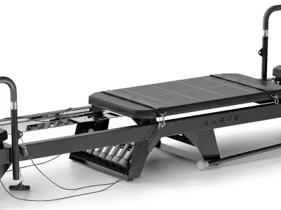 Sports trainer Pilates Reformer Machine 3D model