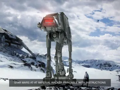 STAR WARS EMPIRE WALKERS ARTICULATED READY TO PRINT 3D Model Pack