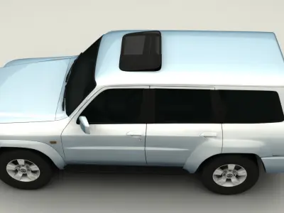 Nissan Patrol Low-poly 3D model