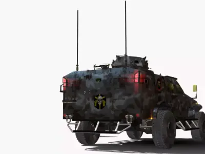 PREDADOR 4X4 BOPE Low-poly 3D model