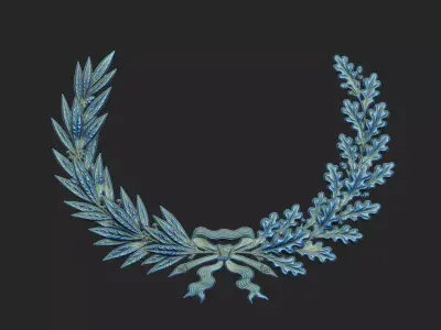 Oak decoration deco floral tree carving corbel acorns nature 3D print model