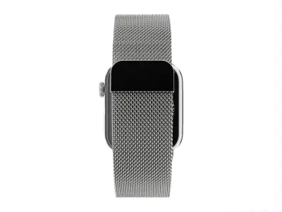Apple Watch 8 Series - Silver Stainless Steel Milanese Loop 3D model