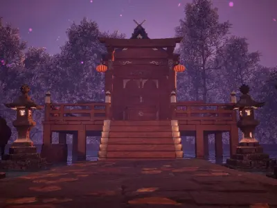 Japanese Shrine Free 3D model purchase