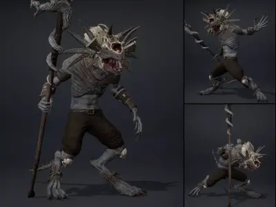 Mist Mage Arm1 Low-poly 3D model