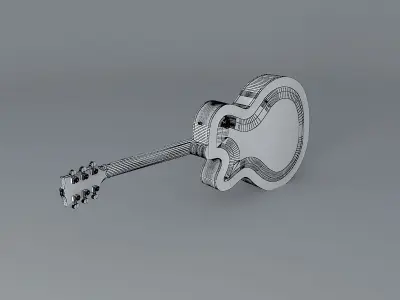 Gibson Super 400 guitar Free 3D model