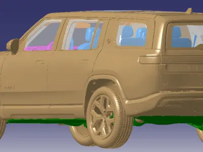 R1S Launch Edition 2022 Vehicle 3d scan data 3D model 3D model