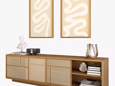 Design House Stockholm Air Sideboard Low 3D model