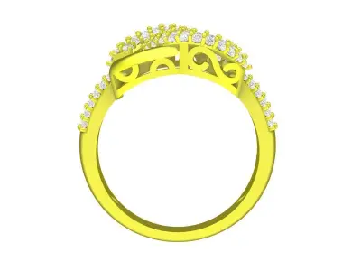 Luxury Diamond Women Ring 3D Model 5758A 3D print model