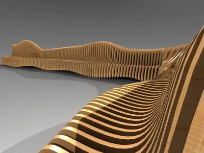 Bionics bench variant 2 3D model