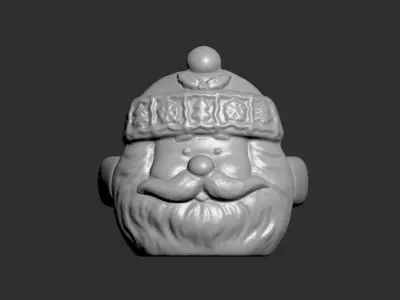 Santa Claus Napkin Ring 3D print model