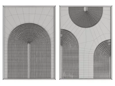 Plaster painting Decomarkt Gray Arches 3D model