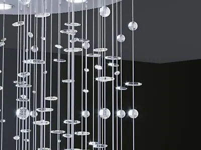 KLight Stepped Crystal Chandelier NCL 9922 3D model