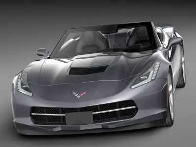 Chevrolet Corvette C7 Stingray Convertible CG 2014 3D model
