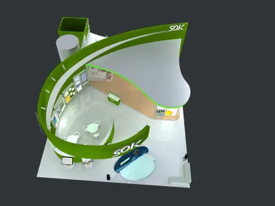 Exhibition - Area - 12X14-3DMAX2010-02 3D model