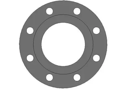U-PVC Flange W Stub serrated - Auto size- Size - 25mm-250mm 3D print model