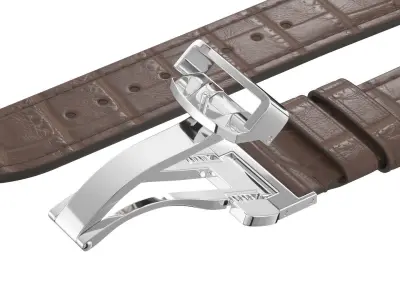 Strap watch Reptile brown PBR Low-poly 3D model