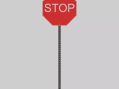 Stop Sign 3D model