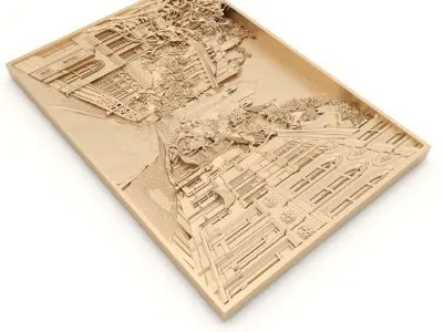 Panel 6 - City View - CNC 3D model