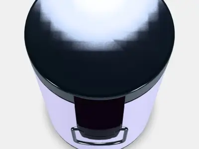 EKOLN Waste bin Low-poly 3D model