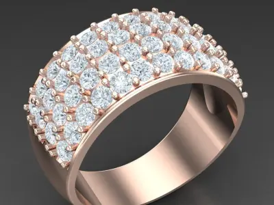 Luxury Men Rings Designs 6MR029 3D print model