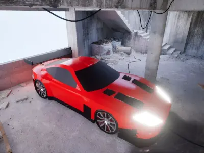 FERRERI 575 GTC Low-poly 3D model