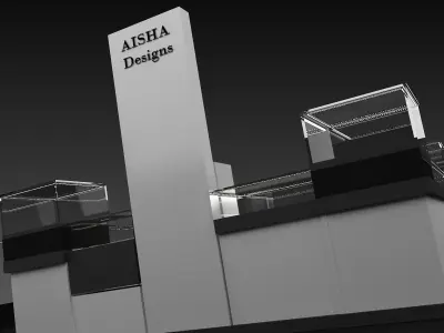 Booth Exhibition Stand a334 3D model
