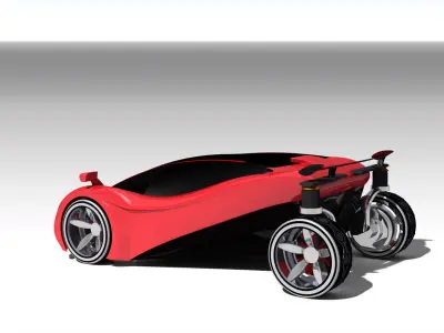 PivotConcept futuristic car Free 3D model