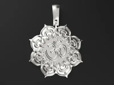 OM lotus flower SOHAM  3D print model