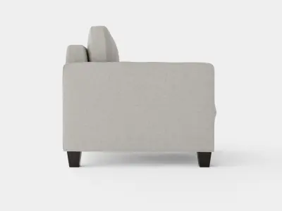Plaza armchair sand Low-poly 3D model