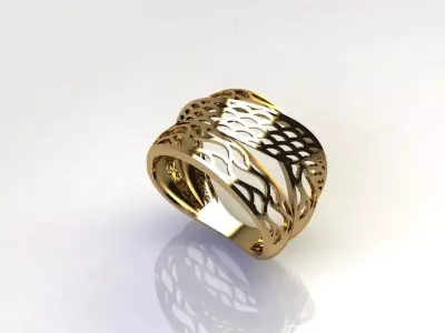 Fancy Womens Rings Plain Rings Ready STL 3DM Models Rings 3D print model 31