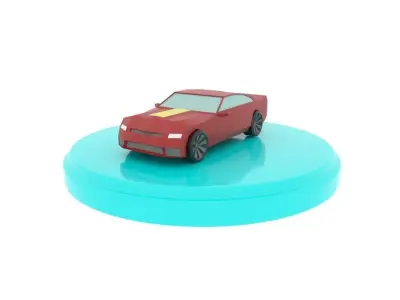 Chevrolet Camaro Cartoon Low-poly 3D model