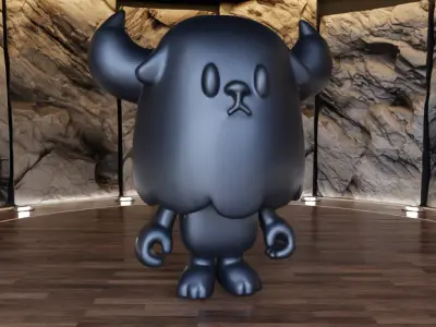 Running Mon Figure Fan Art Toy  3D print model