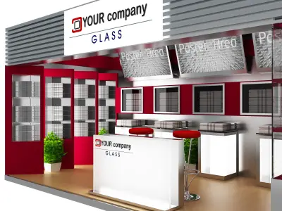 Booth Exhibition Stand a434a 3D model