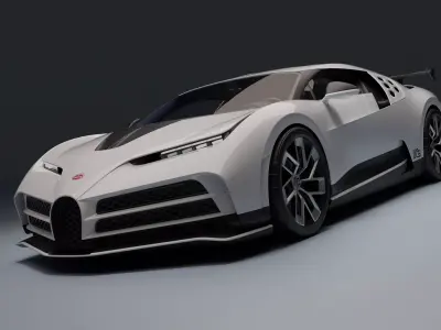 Bugatti Centodieci Low-poly 3D model